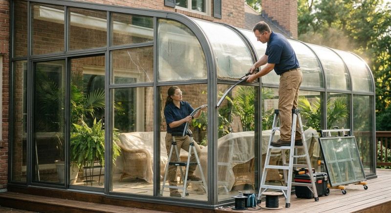 Solarium Glass Repair